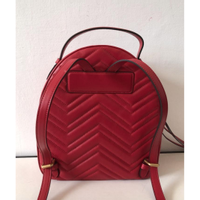 Gucci Marmont Backpack Leer in Rood