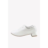 Repetto Slippers/Ballerina's Leer in Wit