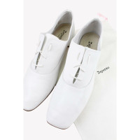 Repetto Slippers/Ballerina's Leer in Wit