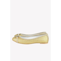 John Galliano Slippers/Ballerinas Leather in Gold
