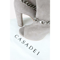 Casadei Pumps/Peeptoes Leather in Grey