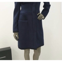 Chanel Jas/Mantel Zijde in Blauw