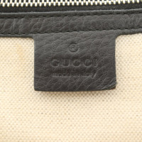 Gucci Bamboo Bag Leer in Zwart