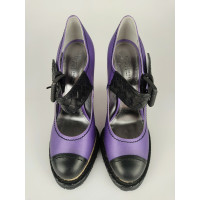 Bottega Veneta Pumps/Peeptoes Leather in Violet