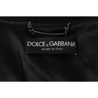 Dolce & Gabbana Jas/Mantel Leer in Zwart
