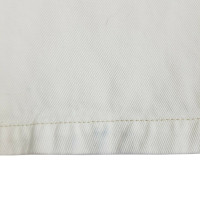 Massimo Dutti Paire de Pantalon en Coton en Blanc