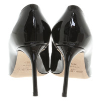 Jimmy Choo Pumps/Peeptoes aus Lackleder in Schwarz