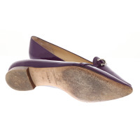 Aigner Slippers/Ballerinas Patent leather in Violet