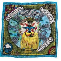 Christian Lacroix Scarf/Shawl Silk in Turquoise