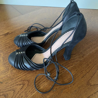 John Galliano Chaussures compensées en Cuir en Noir