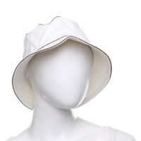 Borbonese Chapeau d'été en blanc