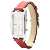 Hermès Montre-bracelet en Acier en Rouge