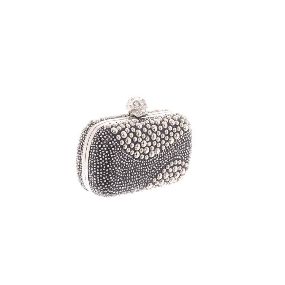 Mcqueen, Alexander Clutch Leer in Zwart