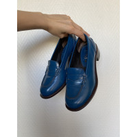 Céline Slipper/Ballerinas aus Leder in Blau