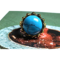 House Of Harlow Ring Gilded in Turquoise