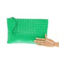 Bottega Veneta Clutch en Cuir en Vert