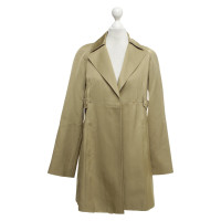 Céline Satin coat in beige / green