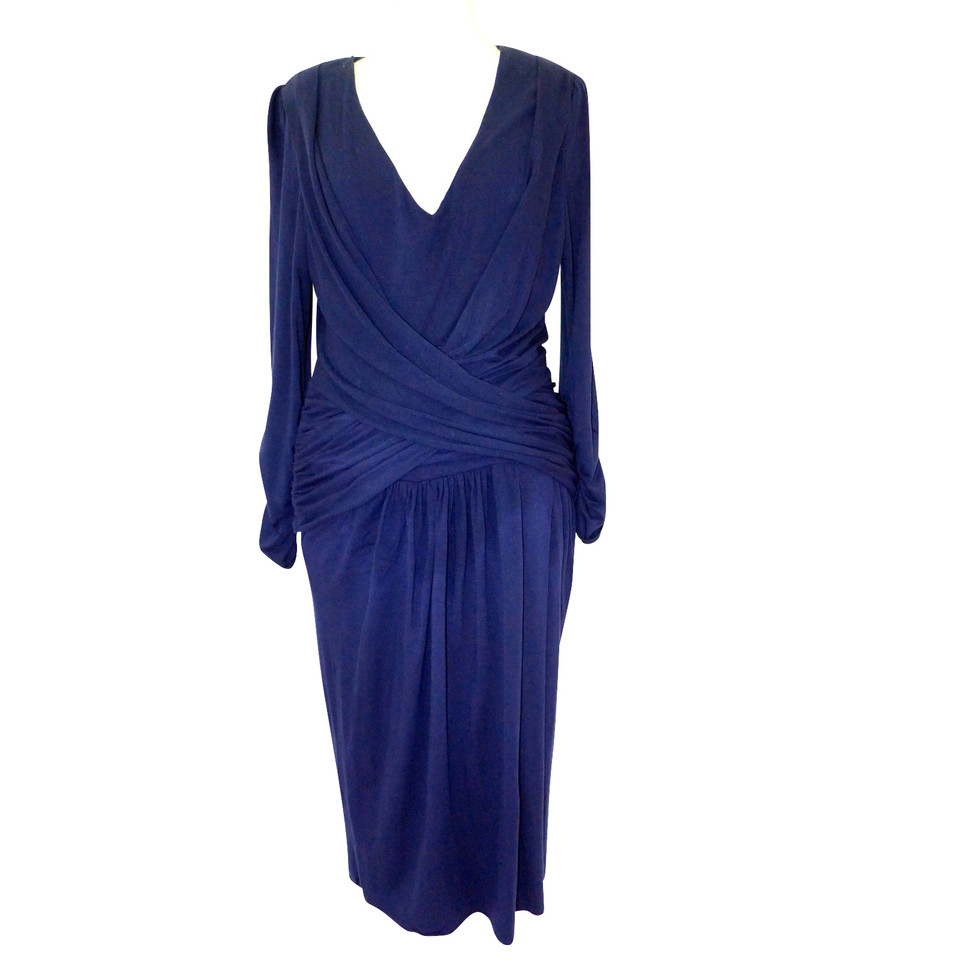 Hoss Intropia Kleid aus Viskose in Blau