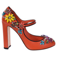Dolce & Gabbana Pumps/Peeptoes Leer in Oranje