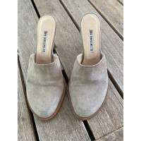 Ann Demeulemeester Slippers/Ballerinas Suede in Taupe