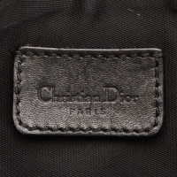 Christian Dior Saddle Bag Canvas in Zwart