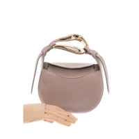Chloé Kiss Small Tote 17 Leer in Taupe