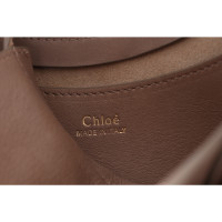 Chloé Kiss Small Tote 17 Leer in Taupe