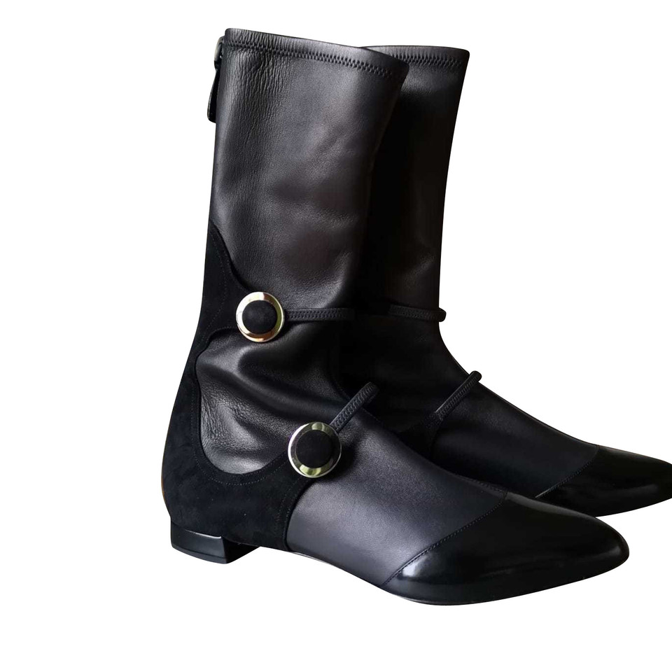 Giorgio Armani Ankle boots Leather in Black
