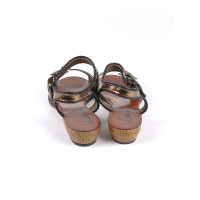 Lanvin Sandalen aus Leder in Braun