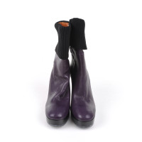 Lanvin Stiefel aus Leder in Violett