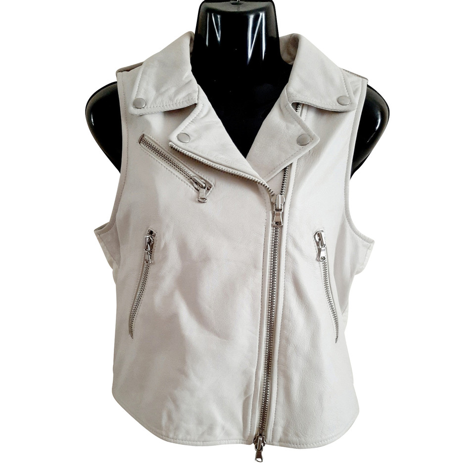 Twinset Milano Vest Leather in White