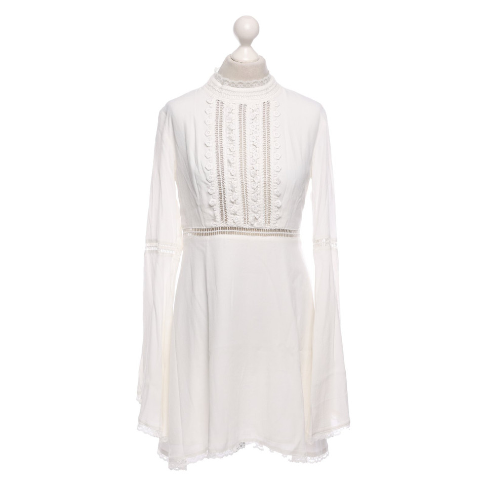 For Love & Lemons Kleid aus Viskose in Weiß