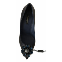 Dolce & Gabbana Pumps/Peeptoes aus Leder in Blau