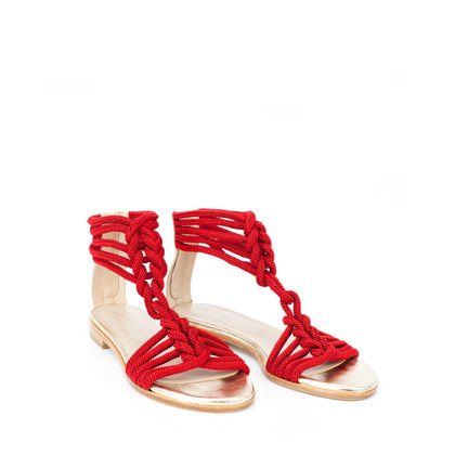 Genny Sandals Leather in Red