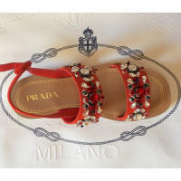 Prada Sandals with gemstone trimming