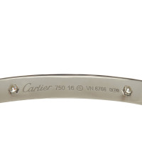 Cartier Love Armreif schmal Weißgold in Argenteo