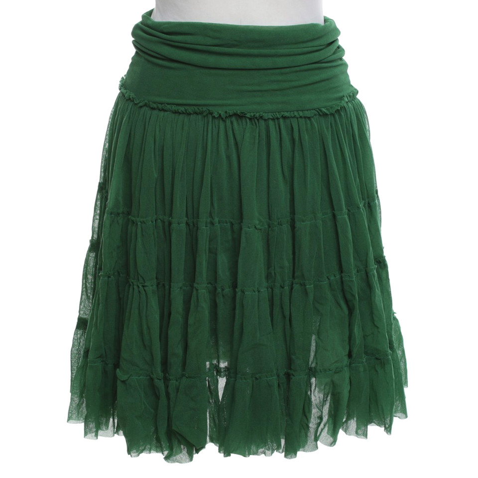 Green Jean Skirt 95