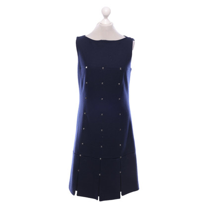 Laurèl Kleid aus Wolle in Blau