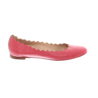 Chloé Slipper/Ballerinas aus Leder in Rosa / Pink