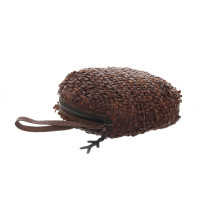 Henry Beguelin Clutch Bag Leather in Brown