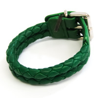 Bottega Veneta Armband Leer in Groen