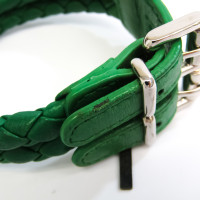 Bottega Veneta Armband Leer in Groen