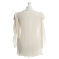 Elisabetta Franchi Silk blouse in cream