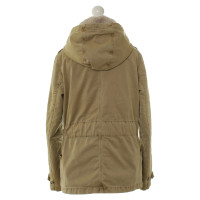 Closed Short parka in Pale olive