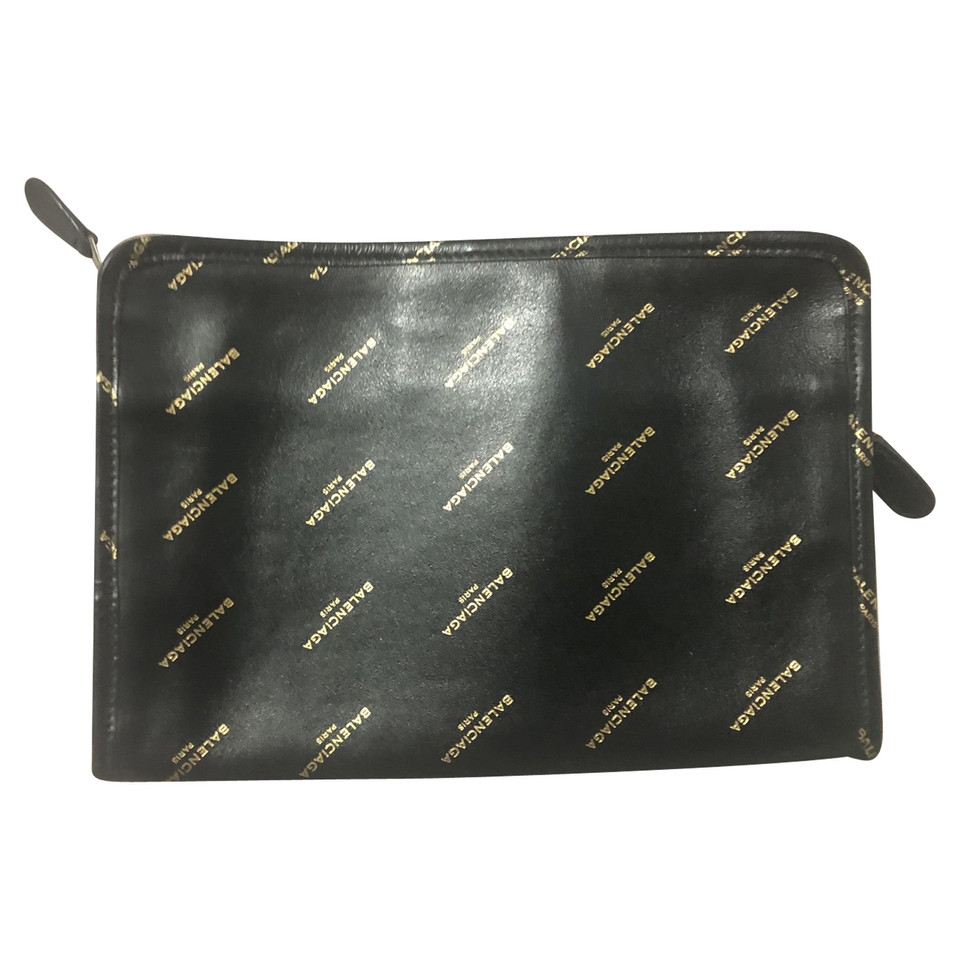 Balenciaga Clutch Leer in Zwart