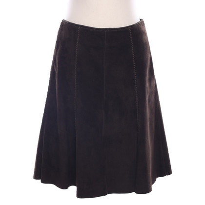 Prada Skirt Leather in Brown