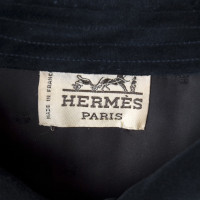 Hermès Vintage Steppjacke mit Samtkragen