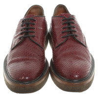 Dries Van Noten Lace-up shoes in burgundy