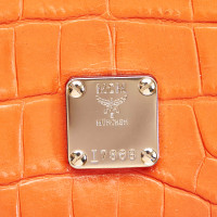 Mcm Handtasche aus Leder in Orange