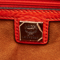 Mcm Handtasche aus Leder in Orange